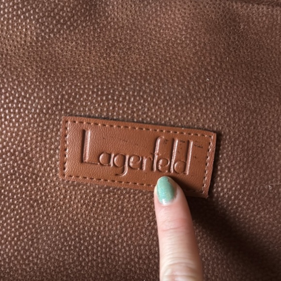 Karl Lagerfeld Men's Brown Toiletry Bag - Picture 3 of 10